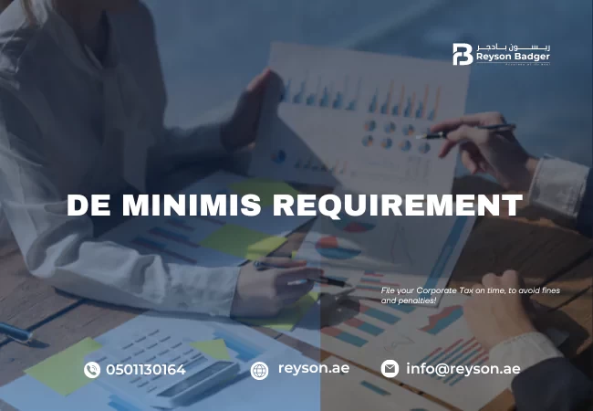 De Minimis Requirements